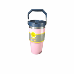 Copo Térmica Inox 600 ml com alça e canudo