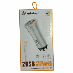 Carregador Peining Wu-F022 2 USB Preto 3.6a